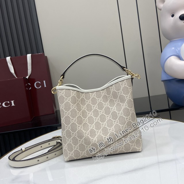 Gucci專櫃古馳最新款購物袋GG圖案條紋織大號肩背包 jh2635型號：815118